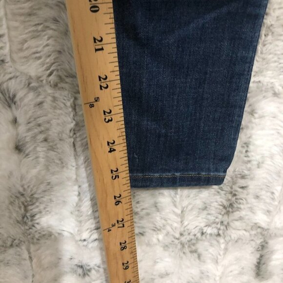 Kraus Jeans Women’s Size 28 Blue Med Wash Skinny Leg Distressed Denim Stretch - Picture 9 of 9